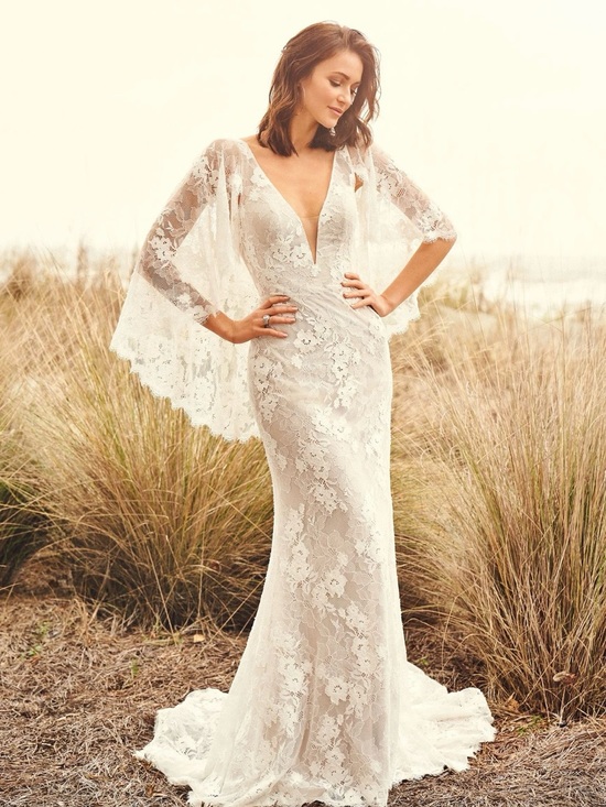 Lillian West Dresses & Skirts - Lillian West Fit-and-Flare Lace Wedding Dress - Ivory